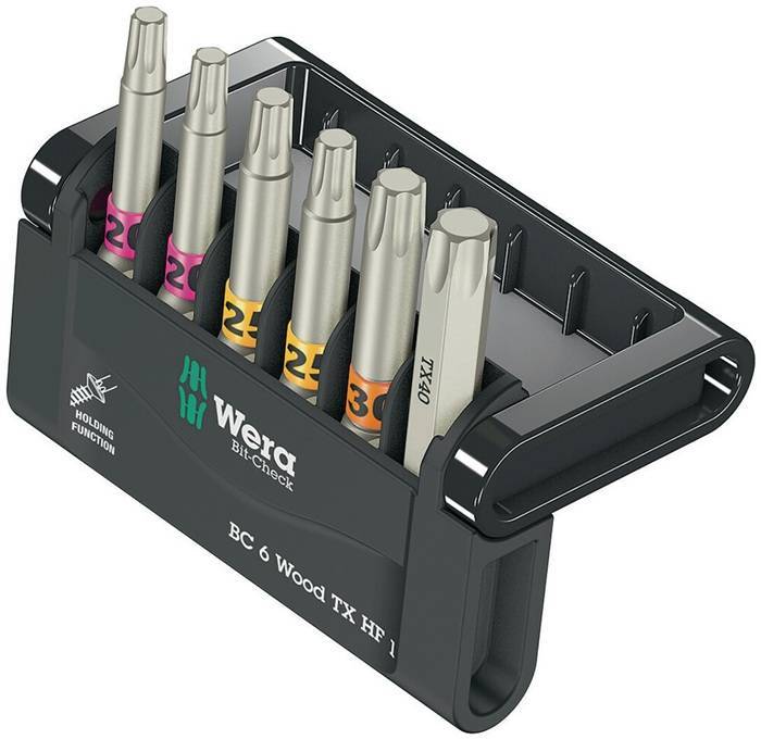 Wera Bit-Check 6 Wood TORX HF 1 Multimedia-Technik Werkzeug
