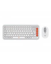 Logitech Tastatur-Maus-Set POP Icon Combo Off-white Maus QWERTZ