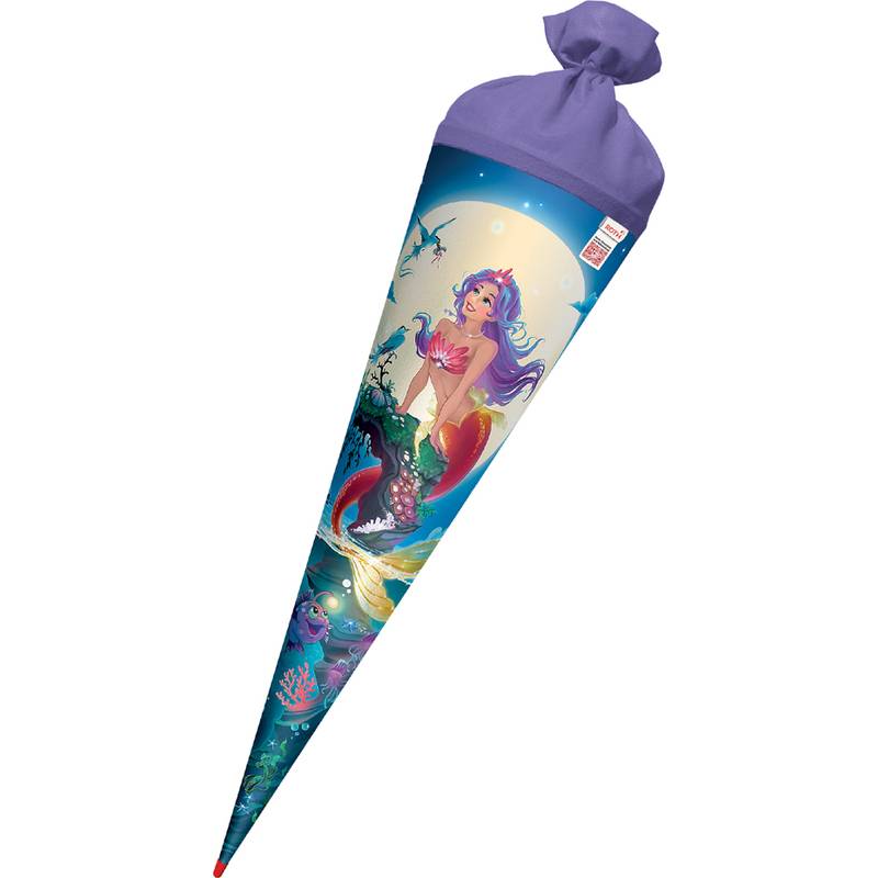 ROTH Schultüte "Magische Meerjungfrau", rund, 700 mm, Folie