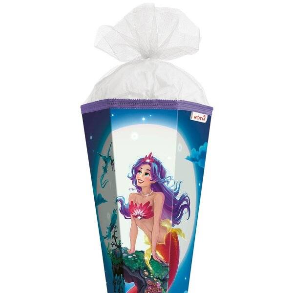 Schultüte Magische Meerjungfrau - sechseckig 85 cm