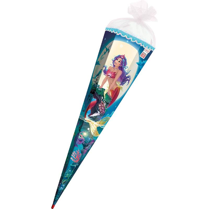 ROTH Schultüte "Magische Meerjungfrau", eckig, 850 mm, Folie