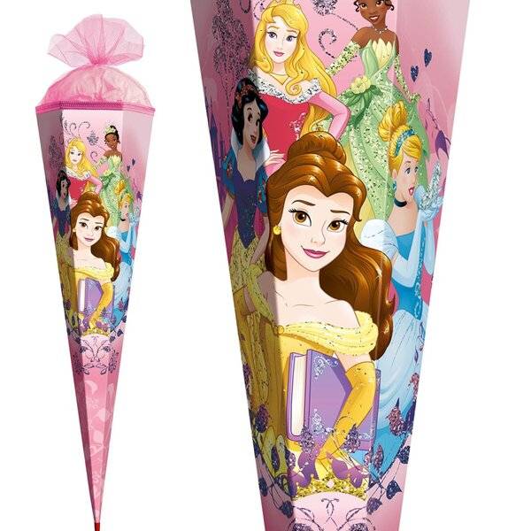 Schultüte Disney Princess - eckig 85 cm.