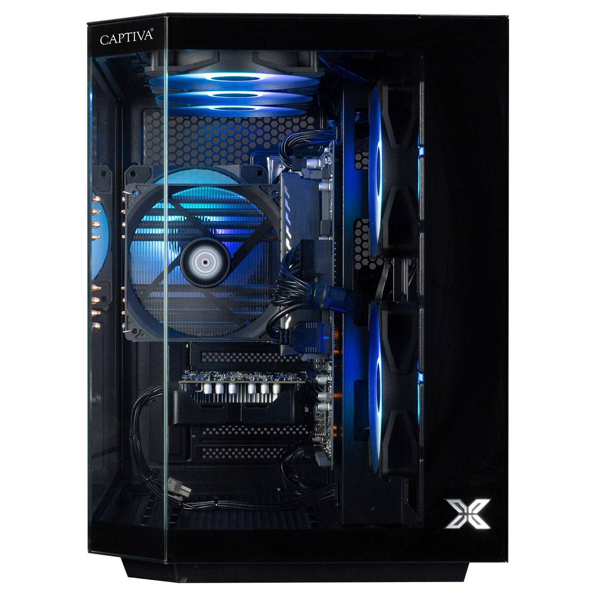 Captiva PC Advanced Gaming R92-586 (Ryzen 7 5700X/RTX5060 Ti 8GB GDDR7/SSD 1TB/32GB/WLAN/Windows 11 Home 64-bit)