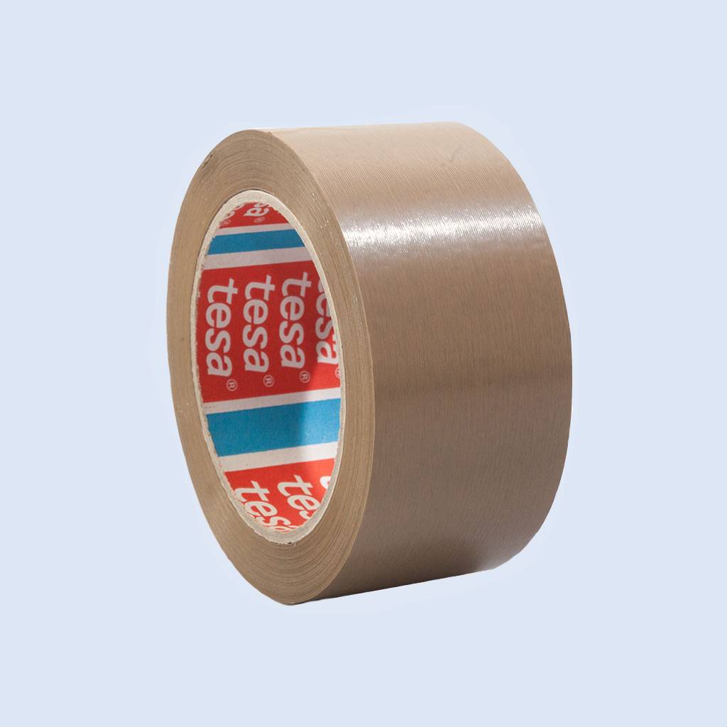 6 x tesa 4100, PVC-Verpackungsklebeband, Packband 66m