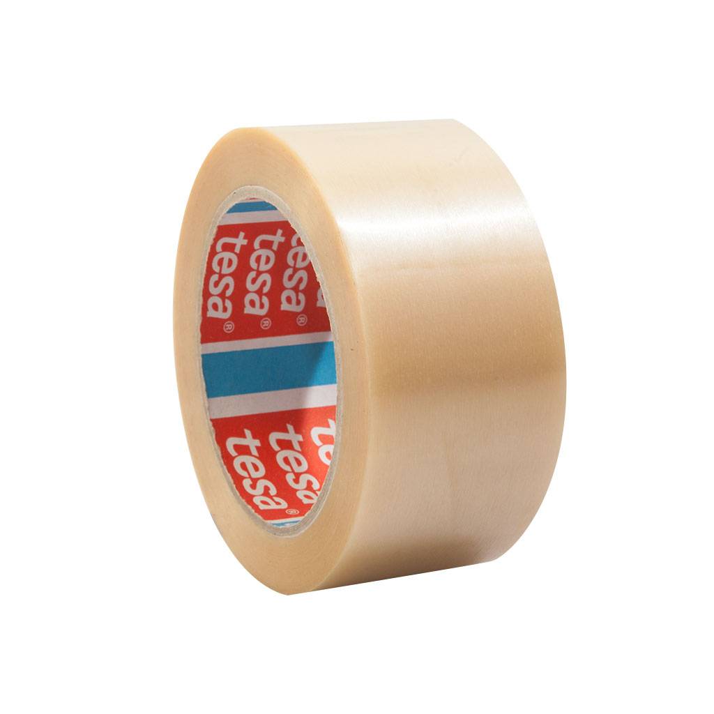 6 x tesa 4100, PVC-Verpackungsklebeband, Packband 66m