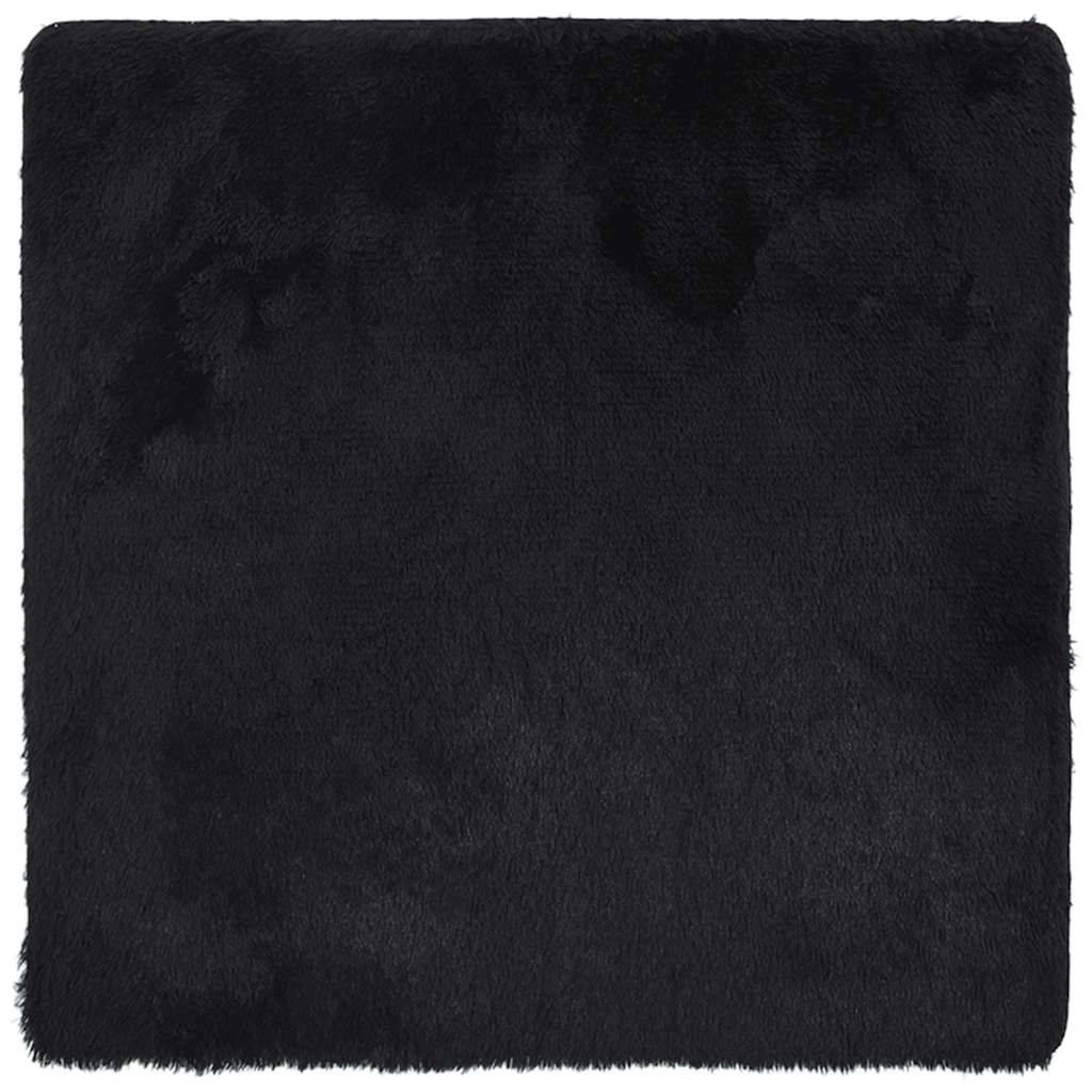 vidaXL Teppich Shaggy Hochflor NAVARRA Schwarz 200x200 cm Polyester