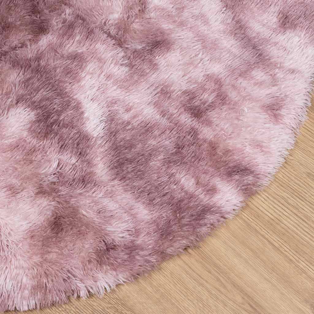 vidaXL Teppich Shaggy Hochflor NAVARRA Altrosa 200x200 cm Polyester