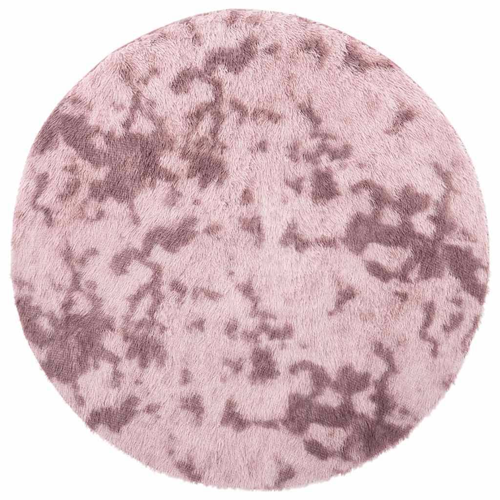 vidaXL Teppich Shaggy Hochflor NAVARRA Altrosa 200x200 cm Polyester
