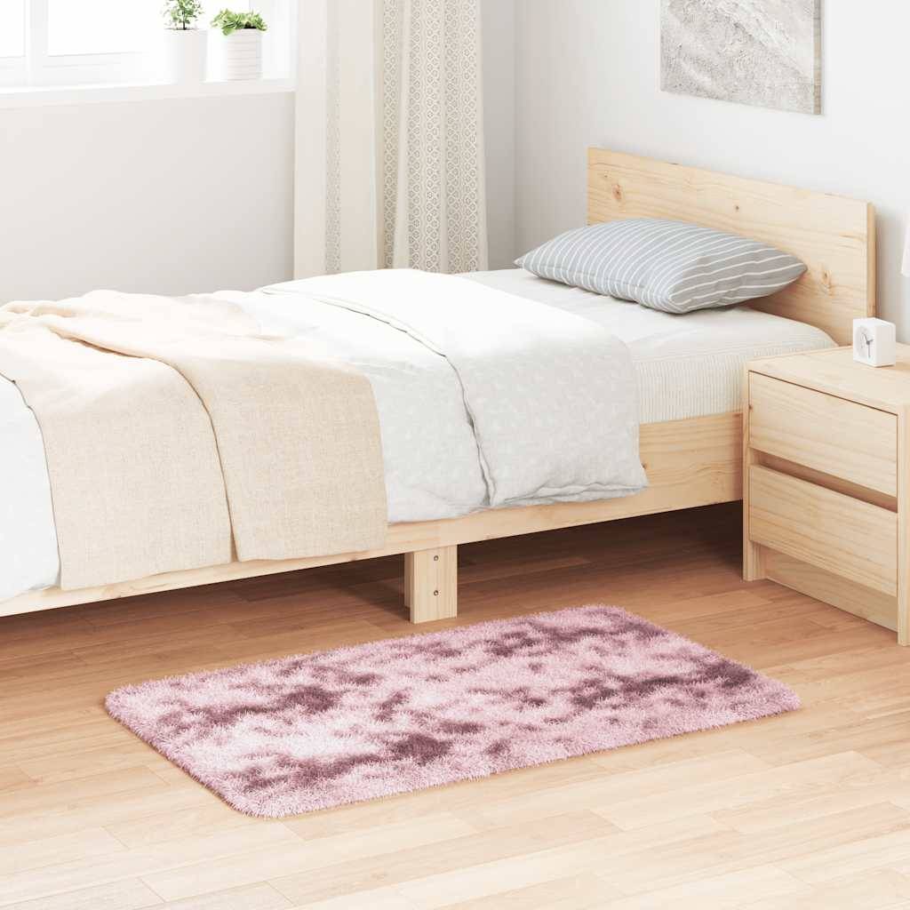 vidaXL Teppich Shaggy Hochflor NAVARRA Altrosa 60x100 cm Polyester