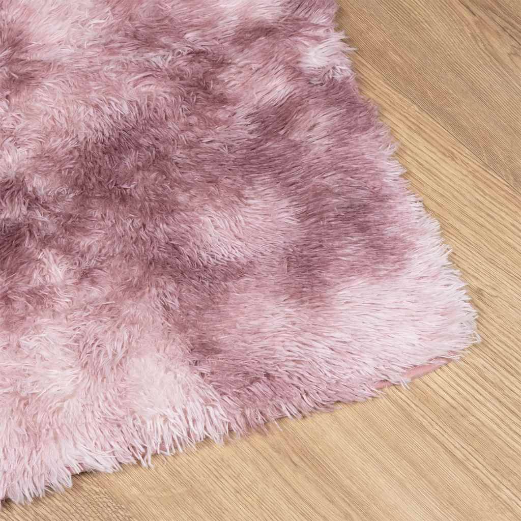 vidaXL Teppich Shaggy Hochflor NAVARRA Altrosa 60x100 cm Polyester