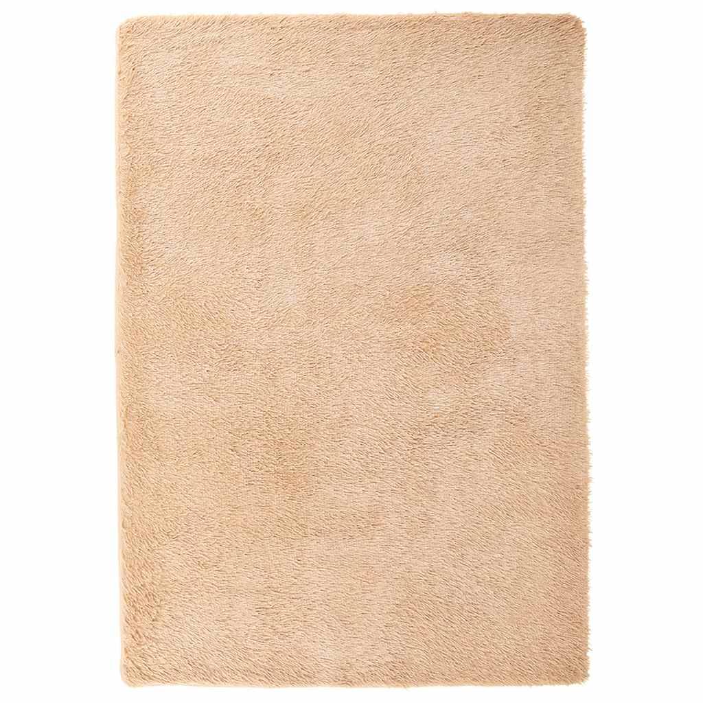 vidaXL Teppich Shaggy Hochflor NAVARRA Beige 160x230 cm Polyester