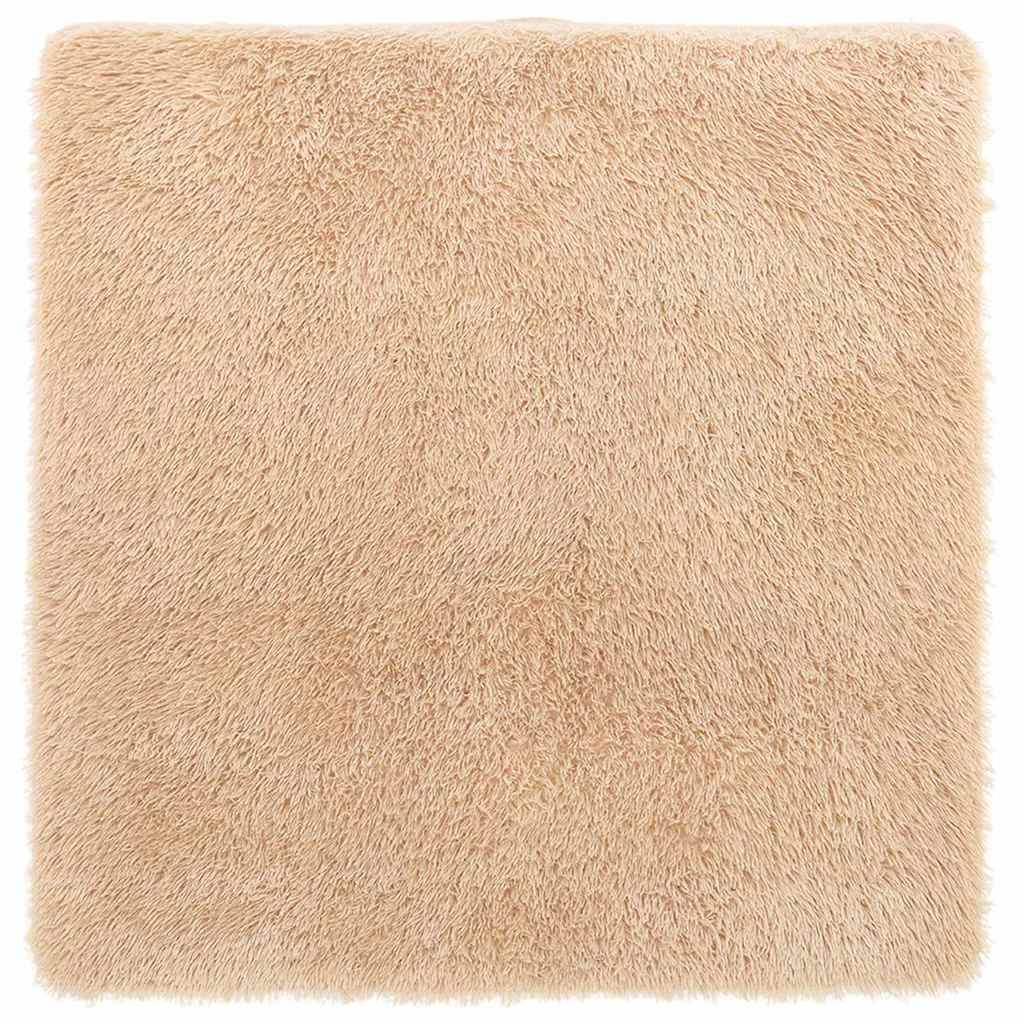 vidaXL Teppich Shaggy Hochflor NAVARRA Beige 240x240 cm Polyester