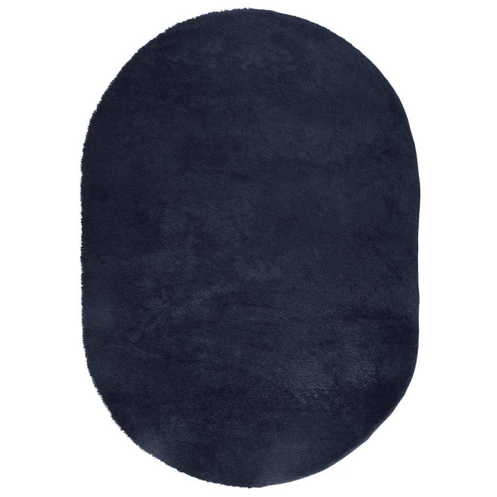 vidaXL Teppich Shaggy Hochflor NAVARRA Marineblau 300x200 cm Polyester