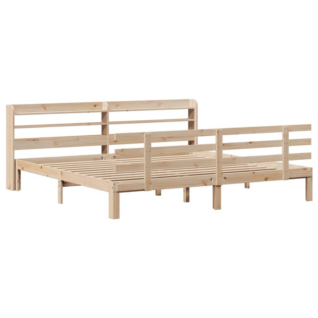 vidaXL Bettgestell mit Kopfteil ohne Matratze 200x200 cm