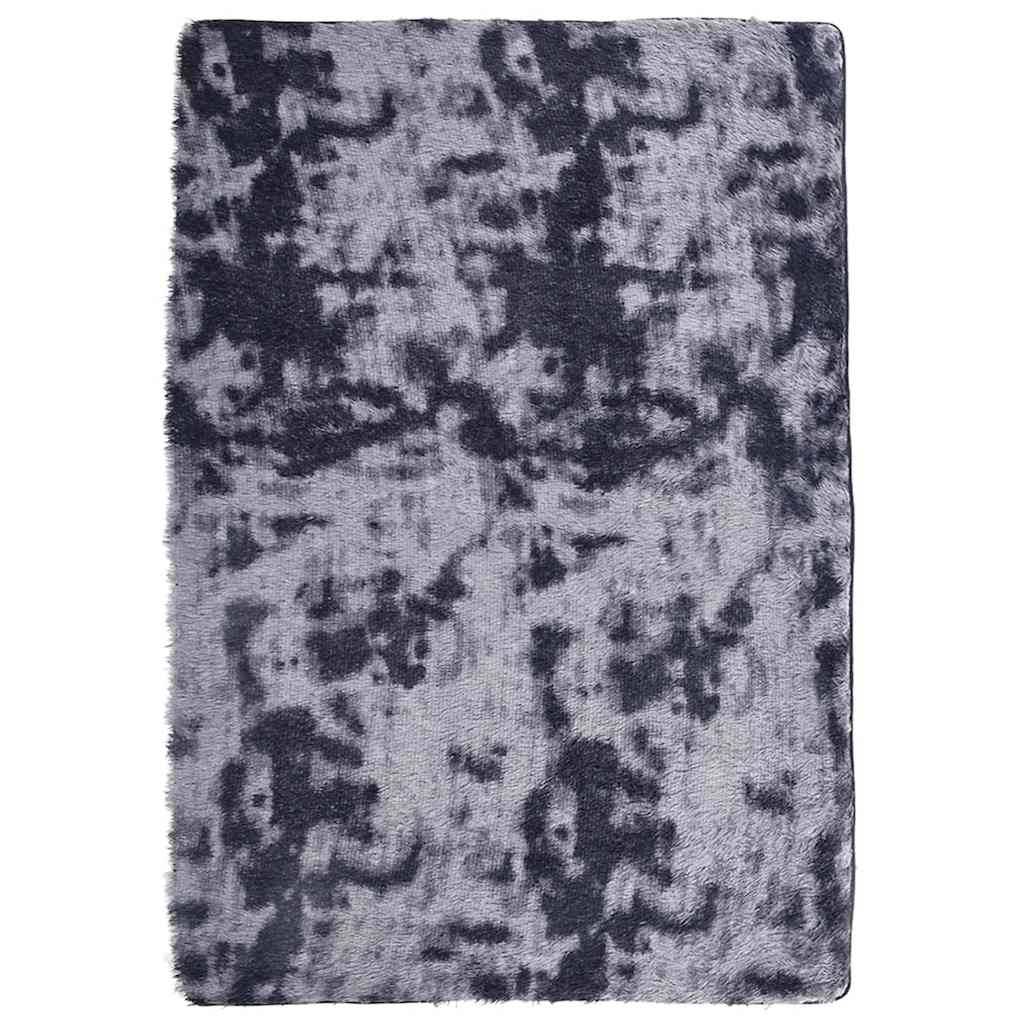 vidaXL Teppich Shaggy Hochflor NAVARRA Dunkelgrau 200x290 cm Polyester