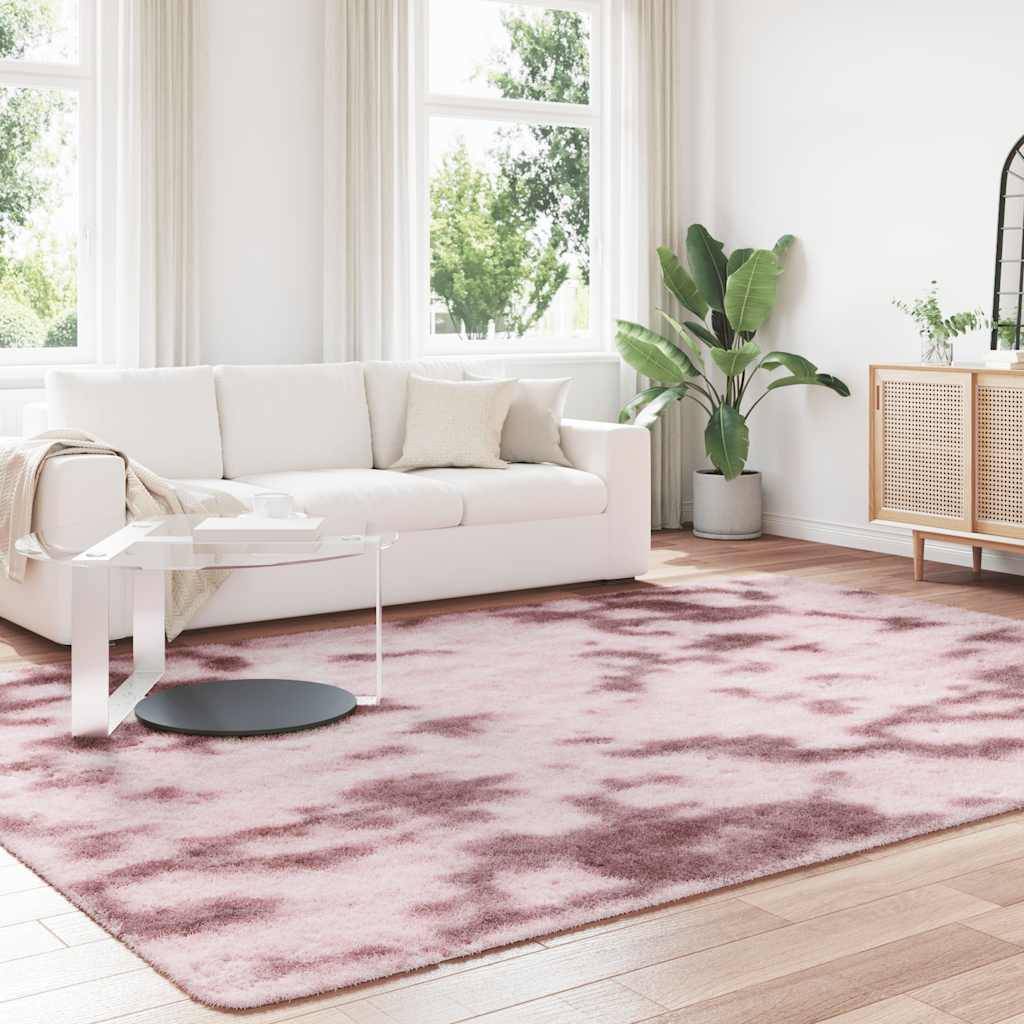 vidaXL Teppich Shaggy Hochflor NAVARRA Altrosa 240x340 cm Polyester
