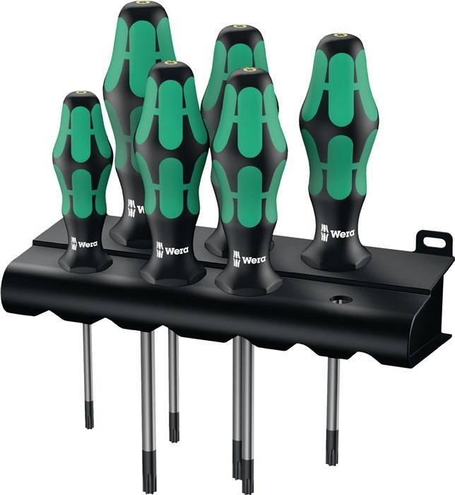 Wera 367/6 TORX BO Kraftform Schraubendrehersatz + Rack Multimedia-Technik Werkzeug