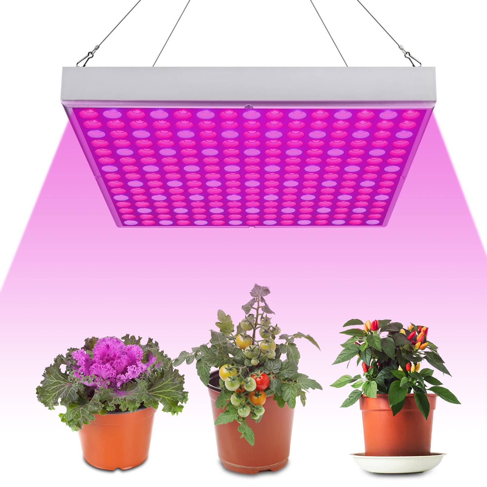 1PC Pflanzenlampe LED, 45W mit 225 Rot&Blau LEDs Pflanzenlicht Pflanzenleuchte, LED Grow Lampe, Wachstumslampen für Zimmerpflanzen, Blumen im Gar