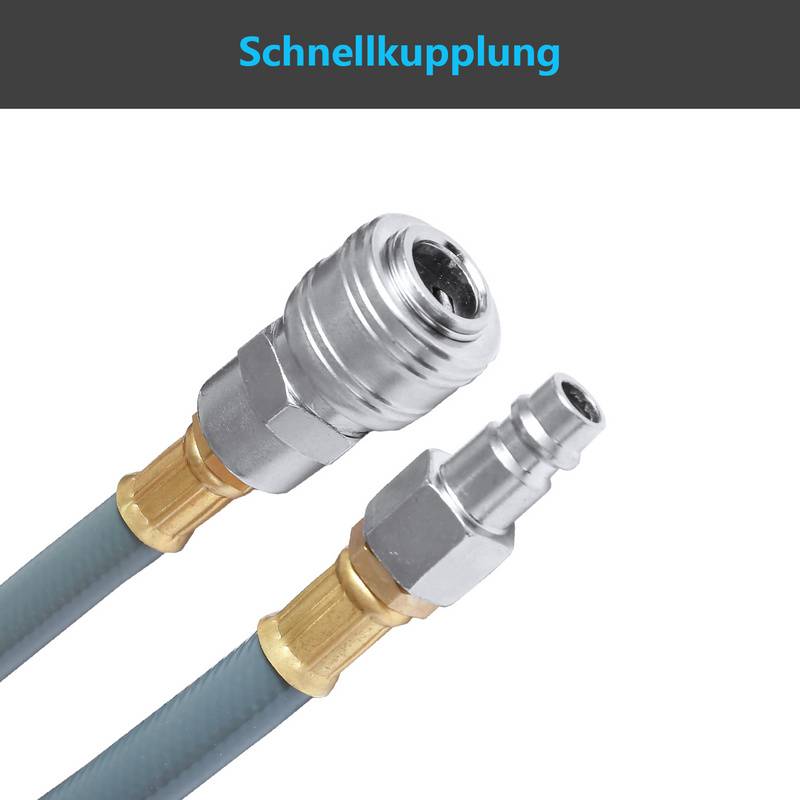 Schlauchtrommel Schlauchaufroller Automatik Druckluft automatisch 20m Druckluftschlauch 1/4 Anschluss incl. Wandschlauchhalter, max. 18 bar