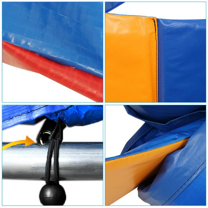 Trampolin Randabdeckung, Randschutz, Trampolinzubehör, Federabdeckung für Trampolin 244 cm Bunt