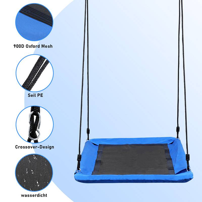 Nestschaukel XXL 160CM Langschaukel Schaukel Swing Tellerschaukel Bis 300kg