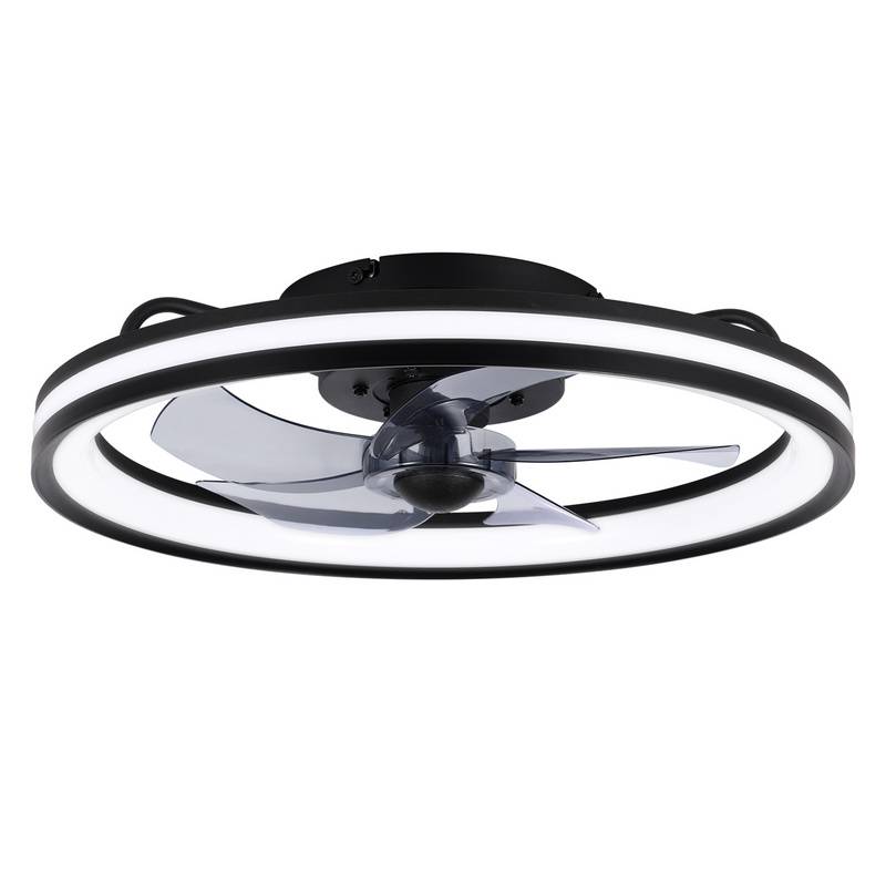 Deckenventilator mit Beleuchtung und Fernbedienung 48CM Deckenleuchte Leise Ventilator Deckenlampe