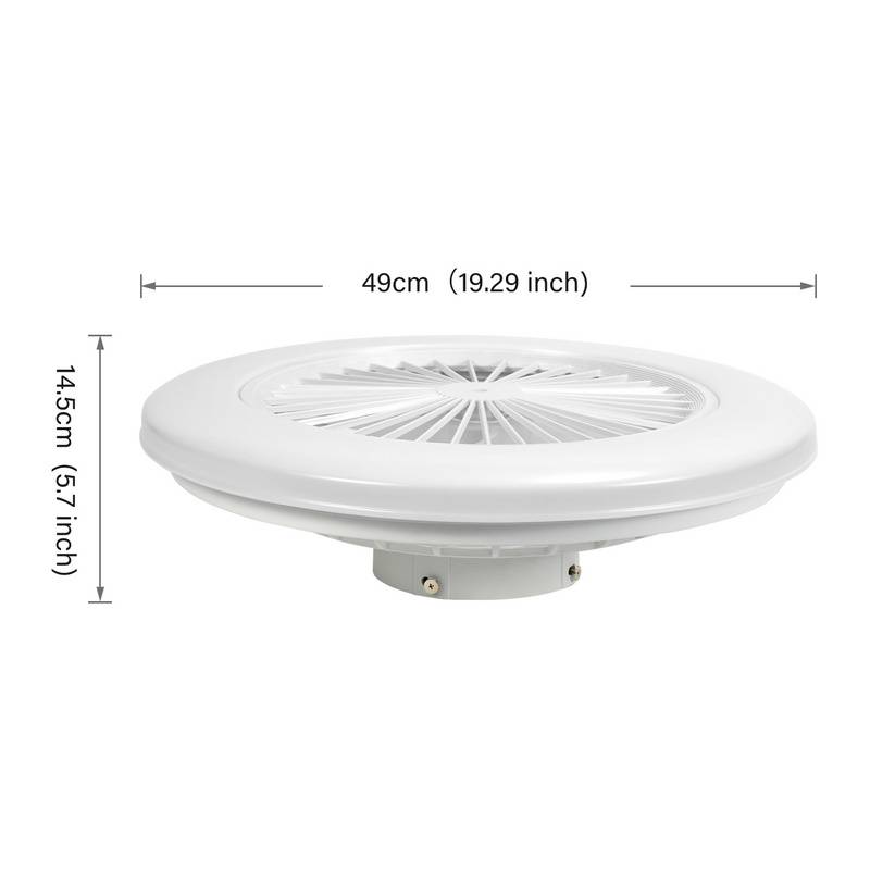 RGB Deckenventilator mit Beleuchtung und Fernbedienung RGB Deckenleuchte Leise Ventilator Deckenlampe