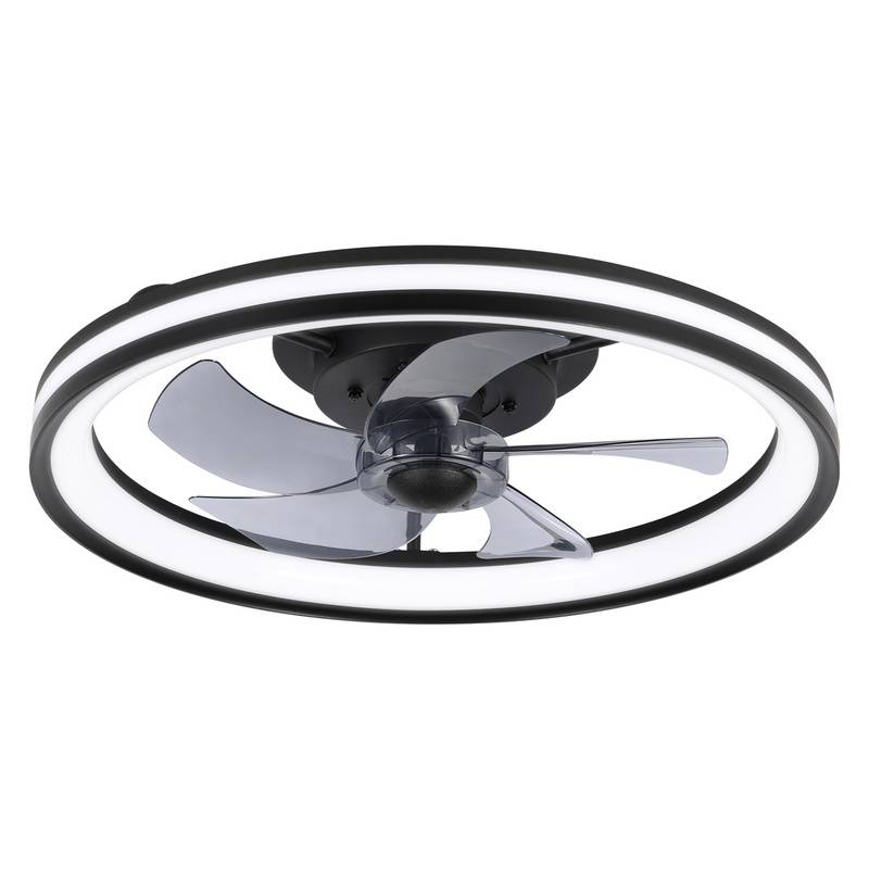 LED Deckenventilator mit Beleuchtung und Fernbedienung Dimmbar Deckenleuchte Schlafzimmer Wohn 48CM