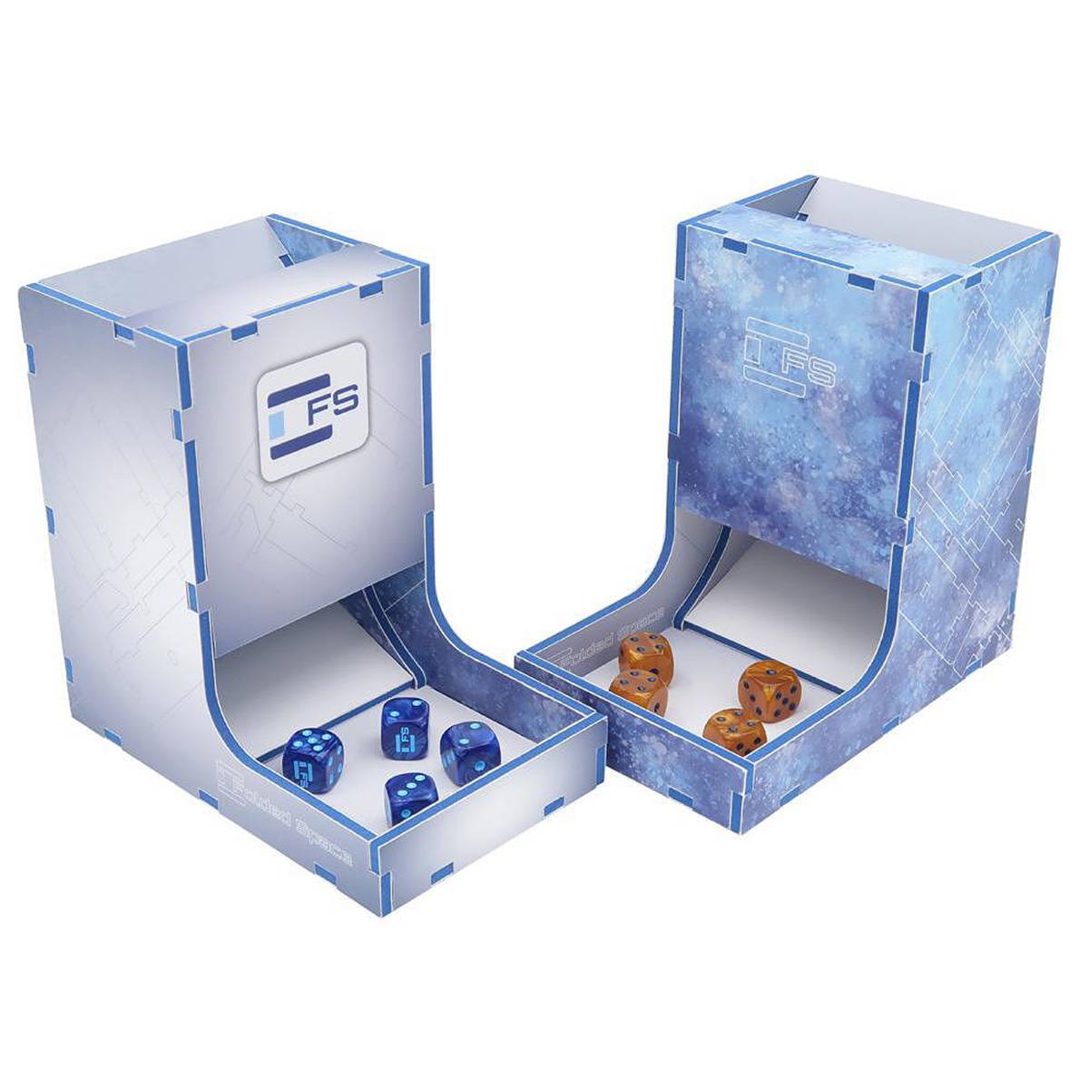 Folded Space Colour Insert Dice Tower - Würfelturm (+)