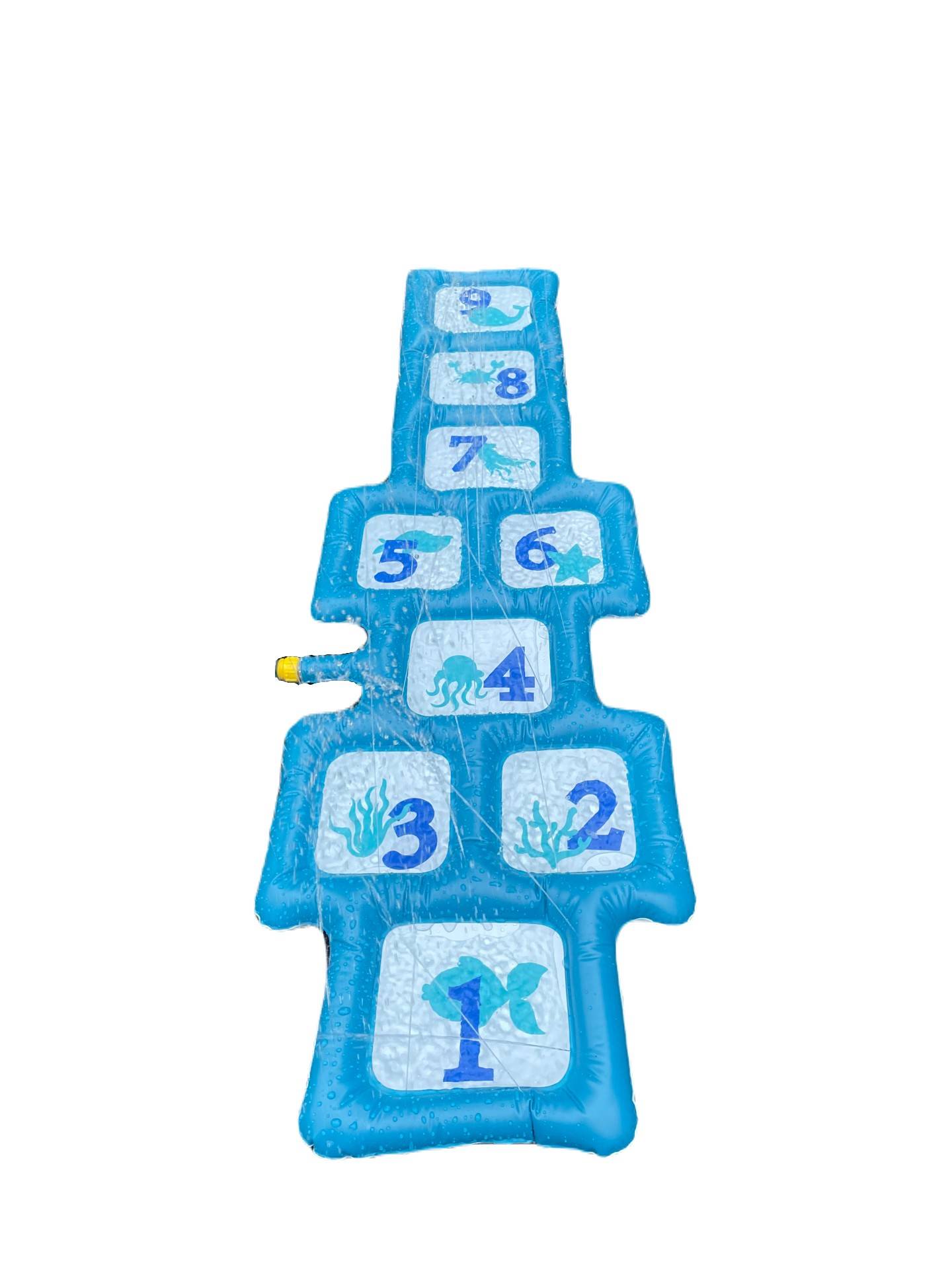 Hüpfmatte mit Zahlenfeldern