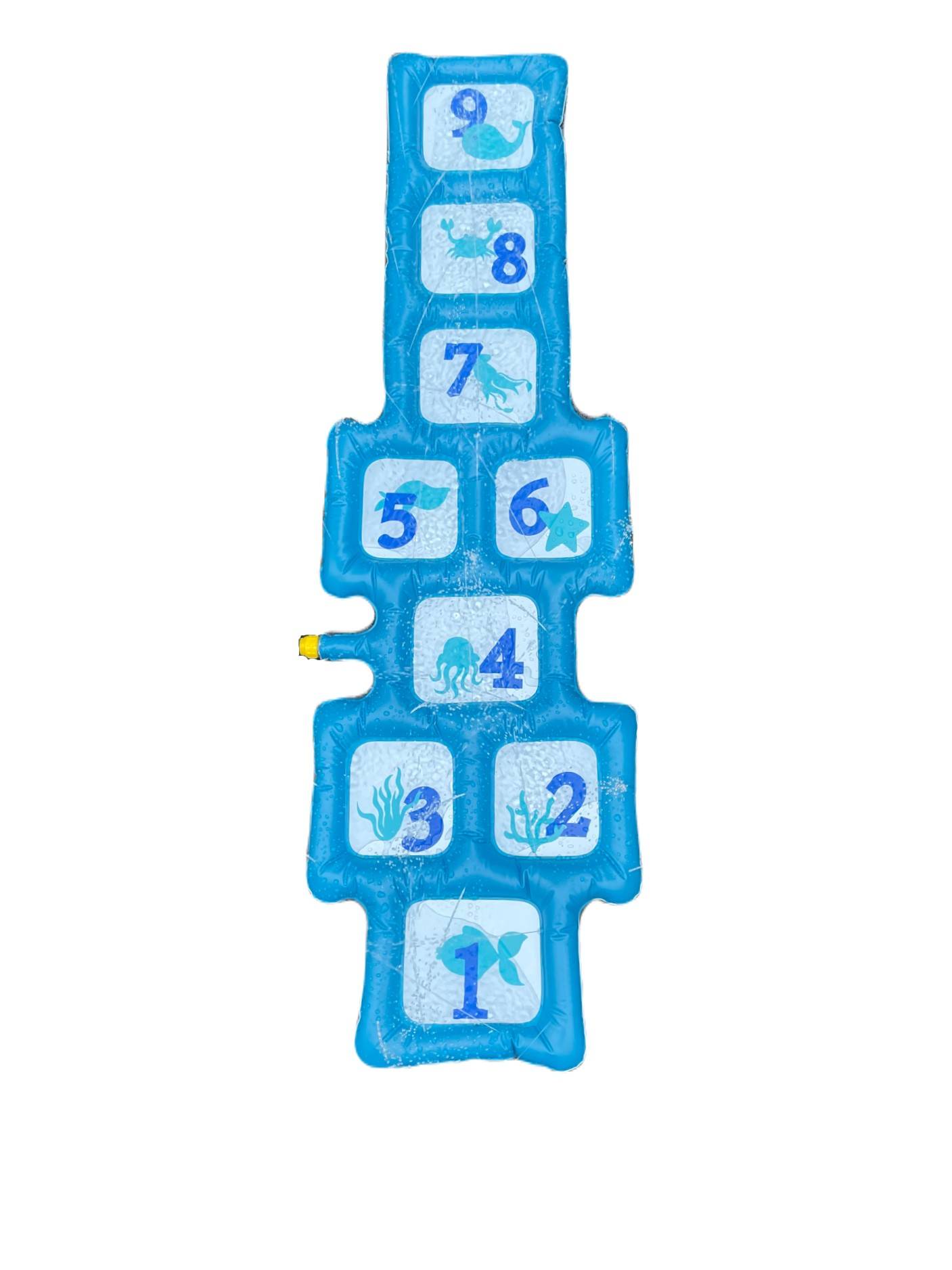 Hüpfmatte mit Zahlenfeldern