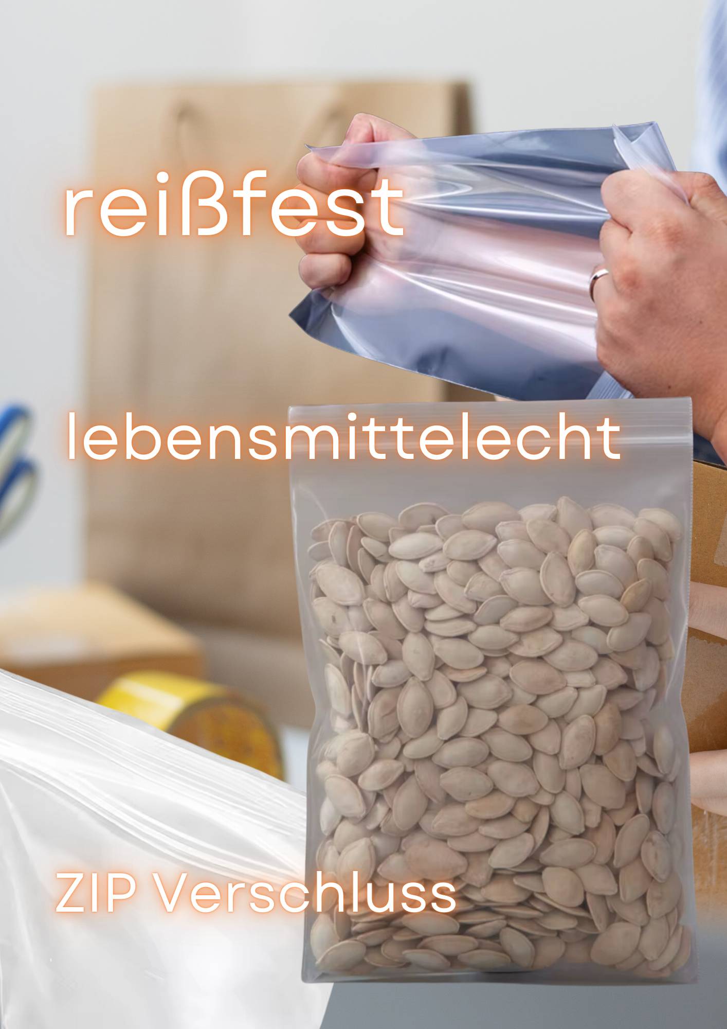 5000x Druckverschlussbeutel 50 x 70 mm Folienbeutel Schnellverschlussbeutel Polybeutel Tüte LPDE