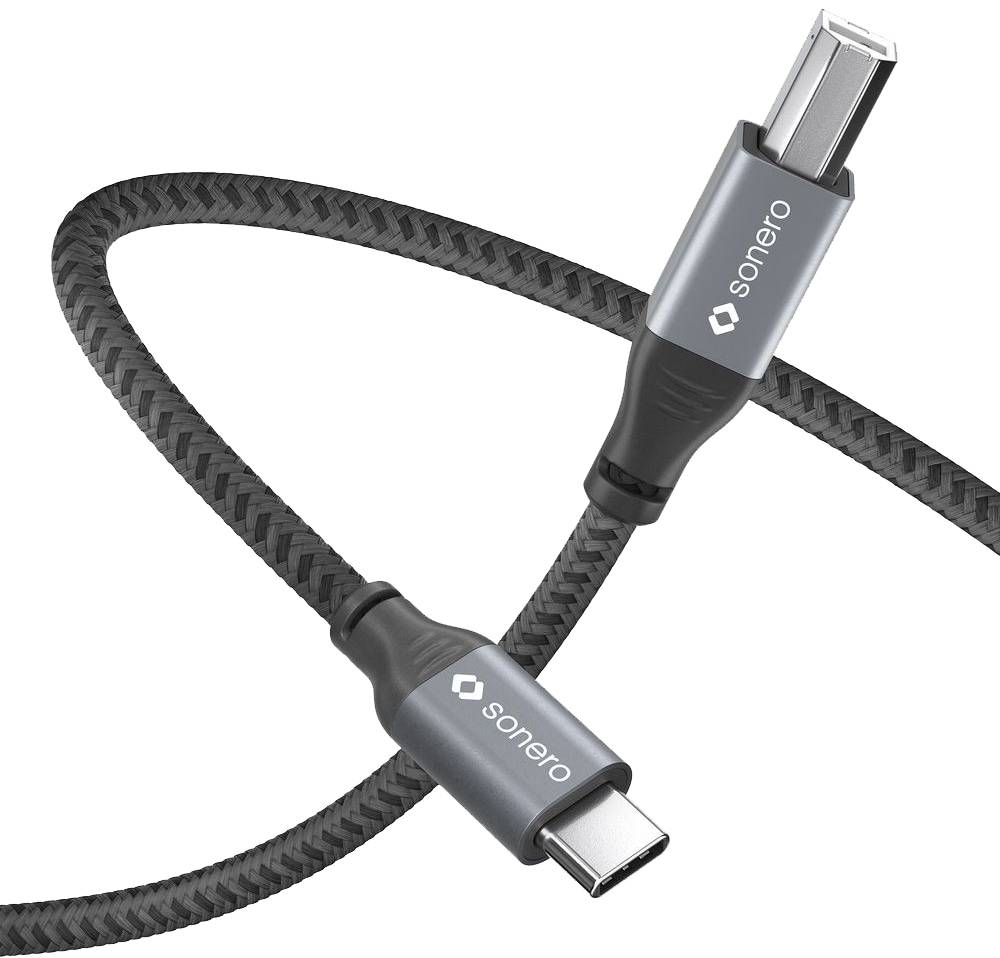 SONERO USB 2.0 Kabel SPC-U020-005 C/B 0,5m grau-schwarz