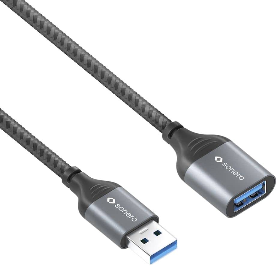 SONERO USB 3.0 Verlängerung SPC-U055-005 0,5m grau-schwarz