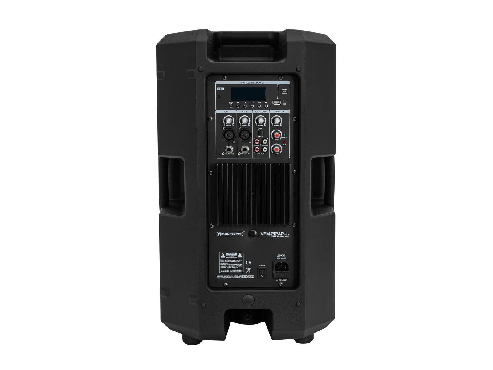 OMNITRONIC VFM-212AP MK2 2-Wege Lautsprecher aktiv TWS