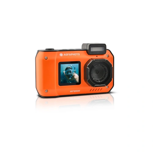AgfaPhoto Realishot WP9500 – Wasserdichte Digitalkamera Orange - 24 MP, 18X Digitalzoom, 4K Videoaufnahme AgfaPhoto Realishot WP9500 – Wasserdichte Digitalkamera Orange - 24 MP, 18X Digitalzoom, 4K Videoaufnahme