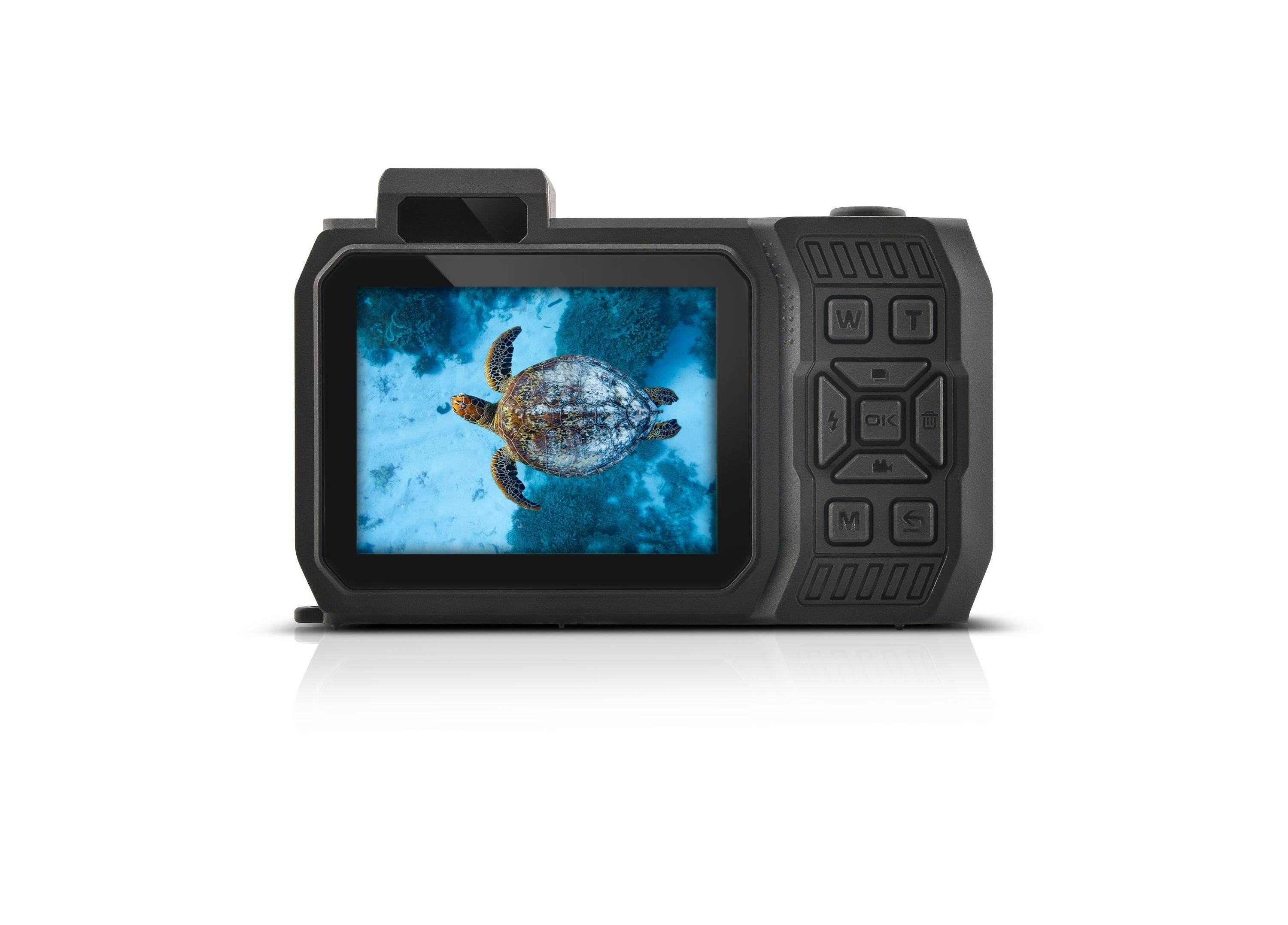 AgfaPhoto Realishot WP9500 – Wasserdichte Digitalkamera Orange - 24 MP, 18X Digitalzoom, 4K Videoaufnahme