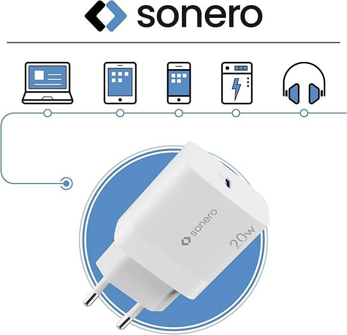 SONERO USB-C Ladegerät X-PS101, 1 Port, 20W, weiß