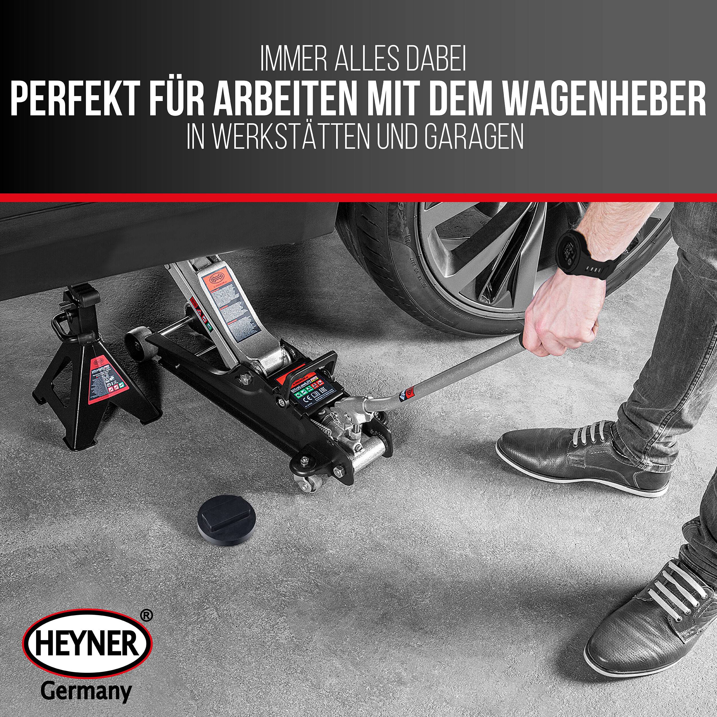 HEYNER® Gummiauflage für Rangierwagenheber Wagenheber Ersatzgummi für BMW MINI OPEL Unterbodenschutz