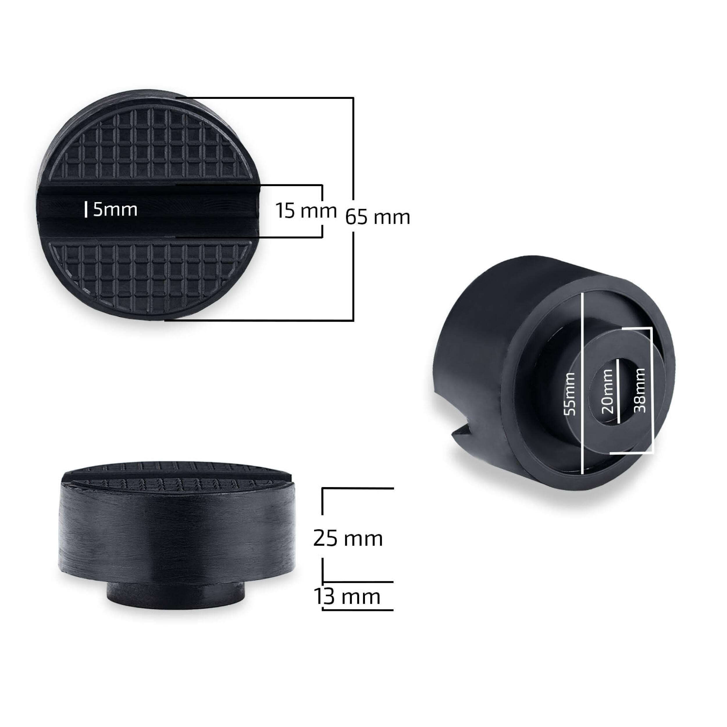 HEYNER® Gummiauflage für Rangierwagenheber Wagenheber Universal Ersatzgummi Unterbodenschutz