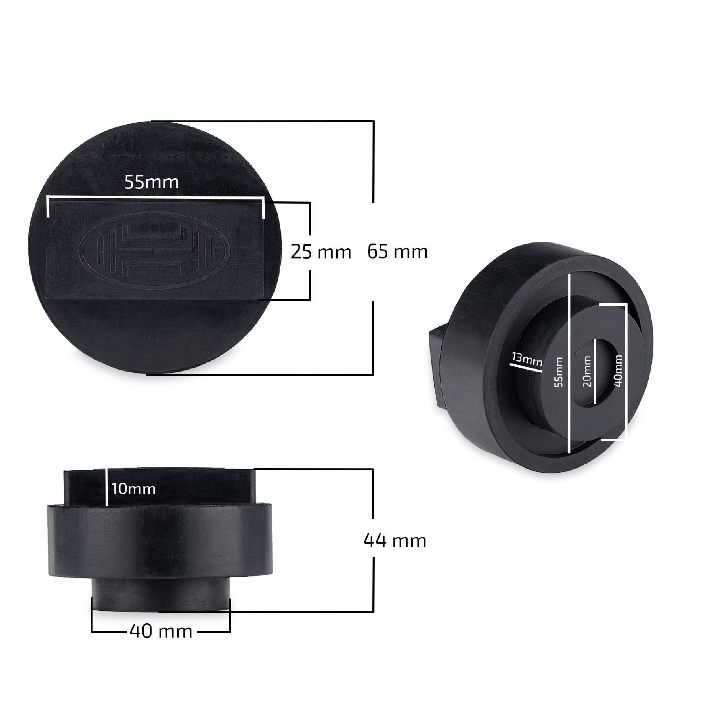 HEYNER® Gummiauflage für Rangierwagenheber Wagenheber Ersatzgummi für BMW MINI OPEL Unterbodenschutz