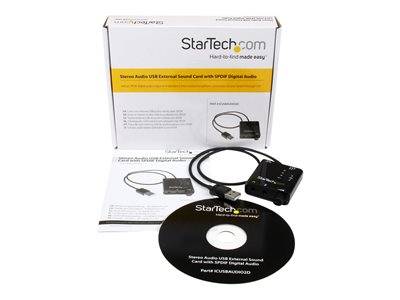 STARTECH USB Audio Adapter - Externe USB Netzwerk & Smart Home Netzwerk-Zubehör Netzwerkkarten &