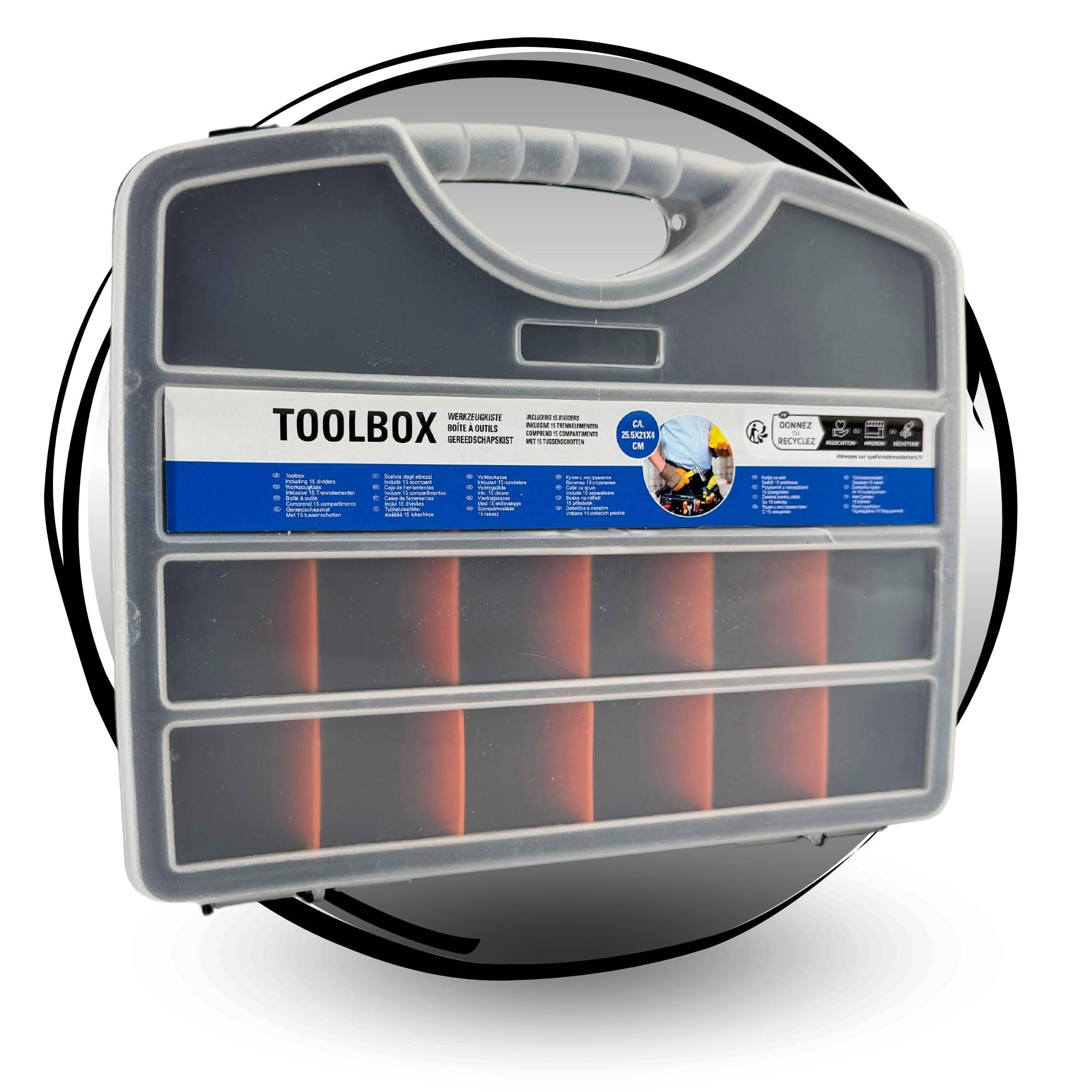 Sortimentsbox Sortierbox für Kleinteile Sortimentskasten Kleinteilemagazin Aufbewahrungsbox Kunststoff Box