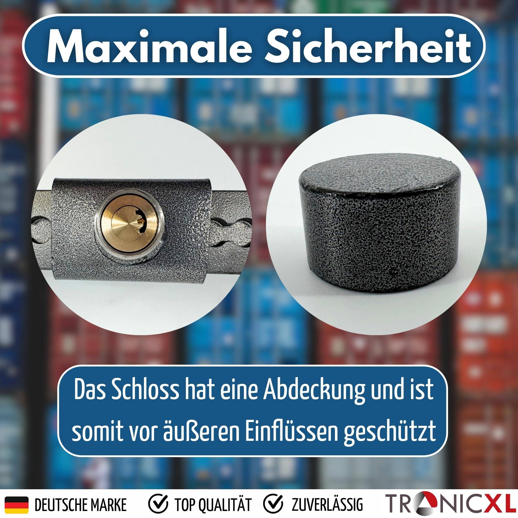 Containerschloss Container Schloss Stahlriegel aus gehärtetem Stahl Frachtcontainer Diebstahlschutz Baucontainer
