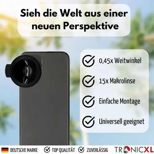 Smartphone Makro Objektiv Linse Aufsatz 2-in-1 Handy-Kamera-Objektiv-Set Weitwinkel Telefonkamera kompatibel mit iPhone Samsung Pixel Android Smartphone Makro Objektiv Linse Aufsatz 2-in-1 Handy-Kamera-Objektiv-Set Weitwinkel Telefonkamera kompatibel mit iPhone Samsung Pixel Android