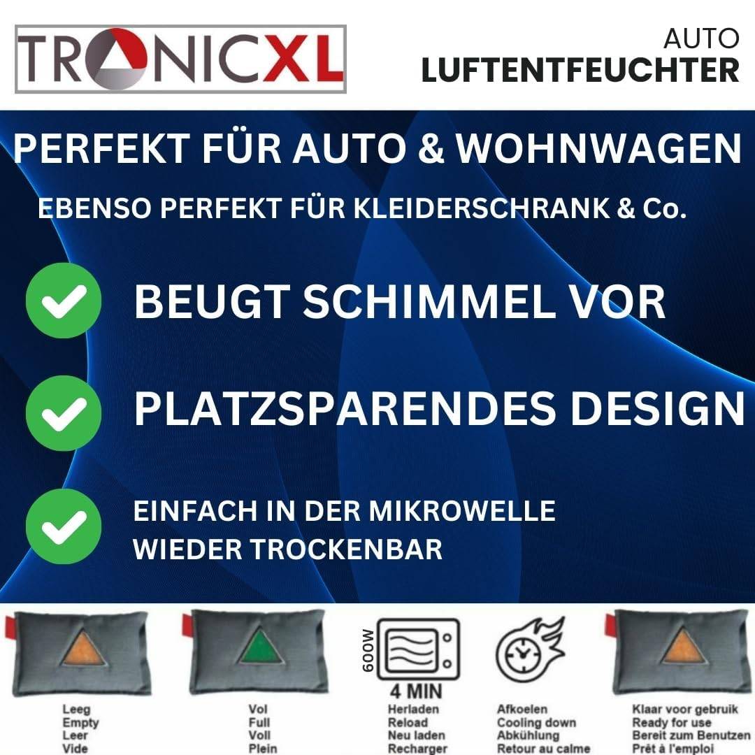 4x Auto Luftentfeuchter wiederverwendbar Zubehör für KFZ PKW Wohnmobil LKW Wohnwagen Anhänger Camping