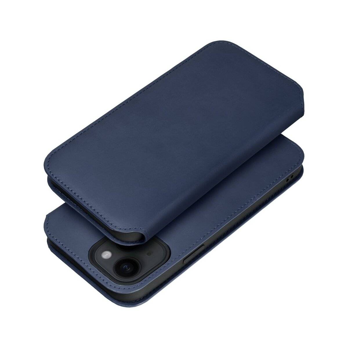 Dual Pocket Holster Buch Tasche kompatibel mit Samsung Galaxy S25 Plus Blau