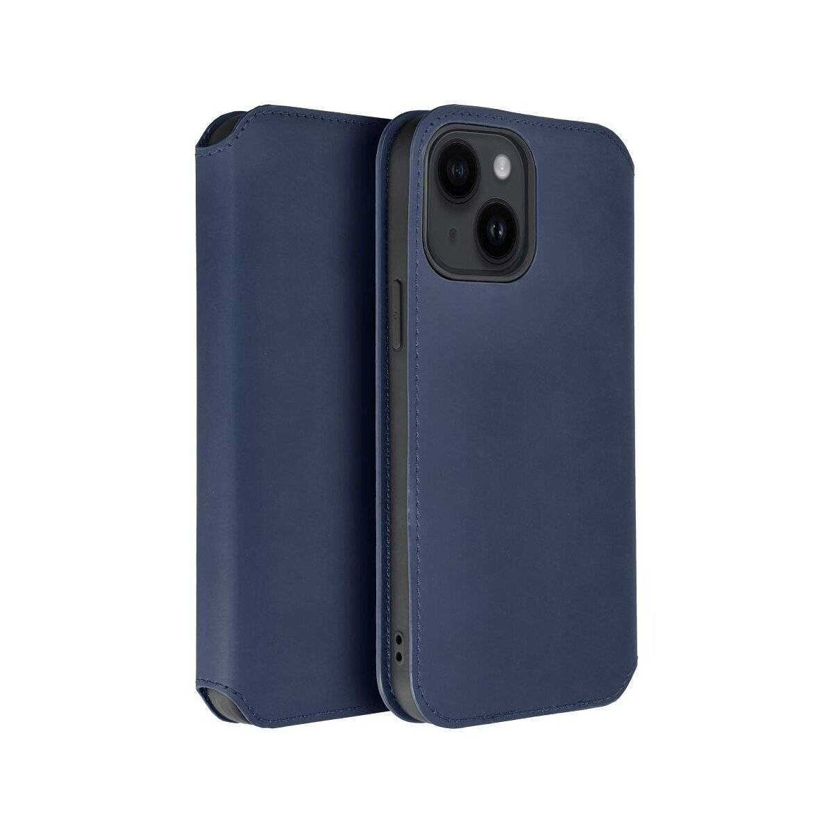 Dual Pocket Holster Buch Tasche kompatibel mit Samsung Galaxy S25 Plus Blau