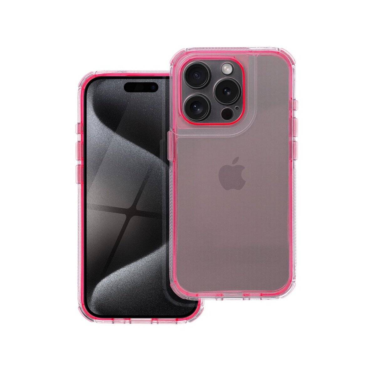 Matrix Clear Case Handyhülle kompatibel mit Samsung Galaxy S25 Plus Pink