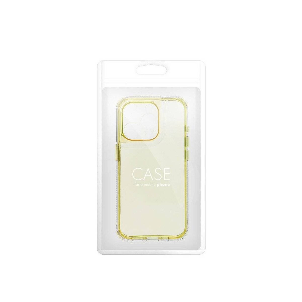 Matrix Clear Case Handyhülle kompatibel mit Samsung Galaxy S25 Plus Gelb